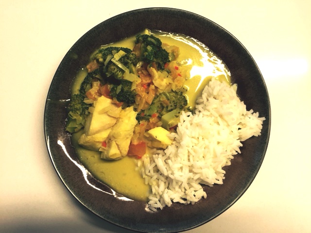 Thaise wok van vis en broccoli