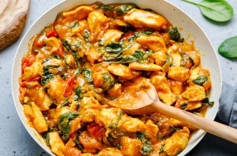 Belang morfine analoog Indiase curry met kip en bloemkoolrijst - InfraLigne